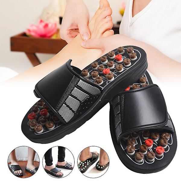 Acu-point Slippers Akupressur Massage Fodmassør Klip Klapper Sandaler Til Kvinder Mænd 42