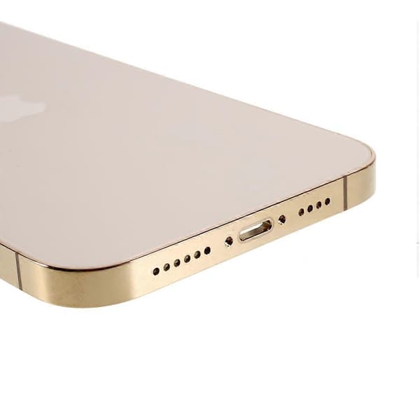 [LCS]Til iPhone 12 Pro Max Bagbatterihus Dæksel+Midterpladeramme+Sideknapper, EU-version Multicolor Gold