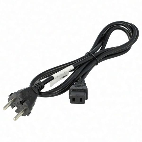 Roland HP-135, E-70, E-86, E-96, EP-50, FP-8, FP-8G, G-800, GR-700, GR-77B, HP-100 strømkabel med C9-stik, 2m Schuko-stik netkabel Black