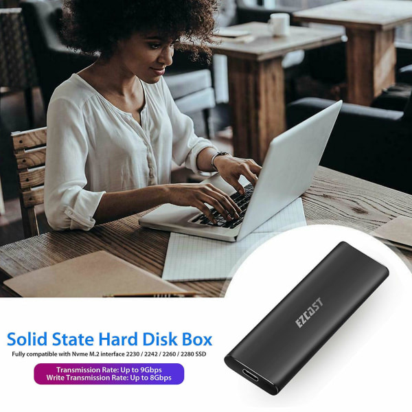 M2 Ssd Hard Case Nvme Pcie Kabinet M.2 Til Usb Type C 3.1 Gen2 M Key Adapter