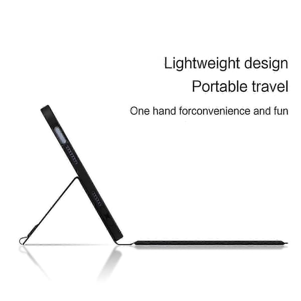 [LCS] Compatible with iPad mini (2024) Leather Case + Bluetooth Keyboard with Touchpad and Backlight
