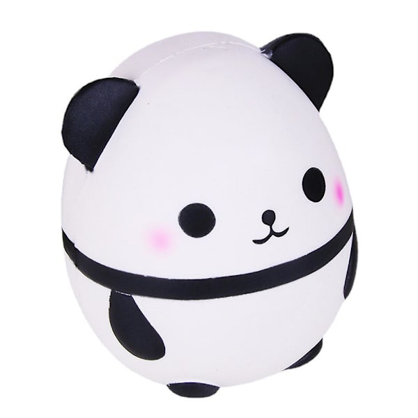 Kawaii Panda Ägg Långsamt Stigande Simuleringsdjur Squishy Leksak Anti Stress Avlastare Klämleksaker