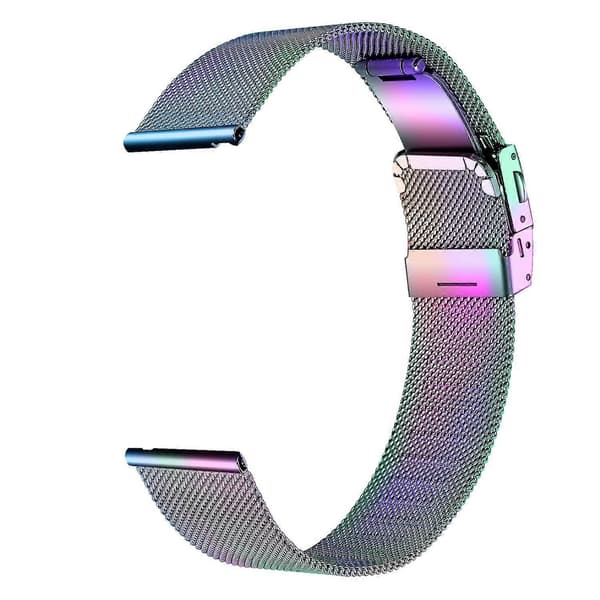 [LCS]Til Garmin Venu 2S Milanese Anti-sved Mesh Rem 18mm Rustfrit Stål Urrem Multicolor B