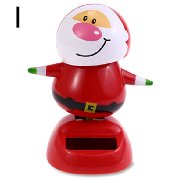 Soldriven Dansande Prydnad Julgran Snögubbe Jultomte Älg Gungande Animerad Dansare Leksak I
