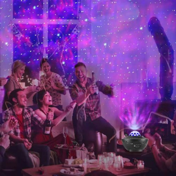 Stjerneprojektor, MEROUS, LED, USB, bluetooth musikk mønsterlys