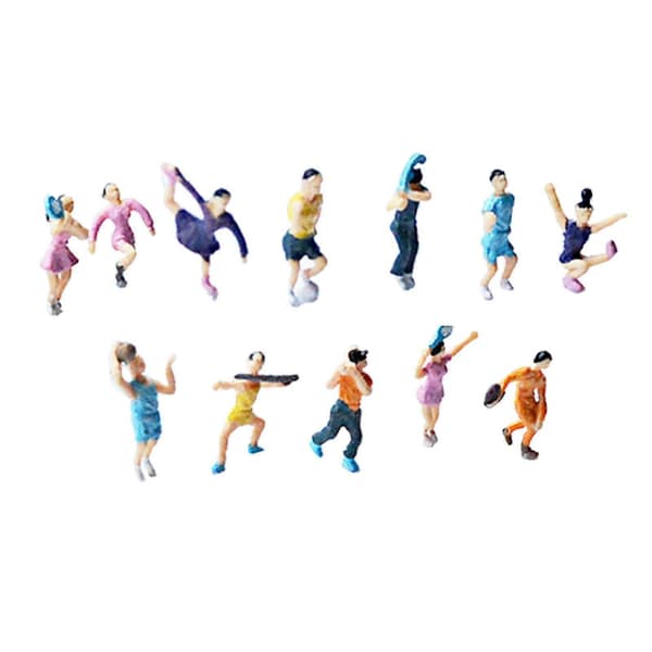 Minifigurer Spelarfigur för Sandbordsdekoration Diorama Layout 2,5 cm