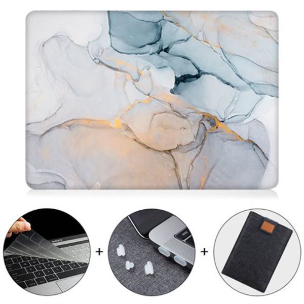 Marmor Skal Skydd Tangentbordsskydd Dammtätt Lock för Macbook Air 1