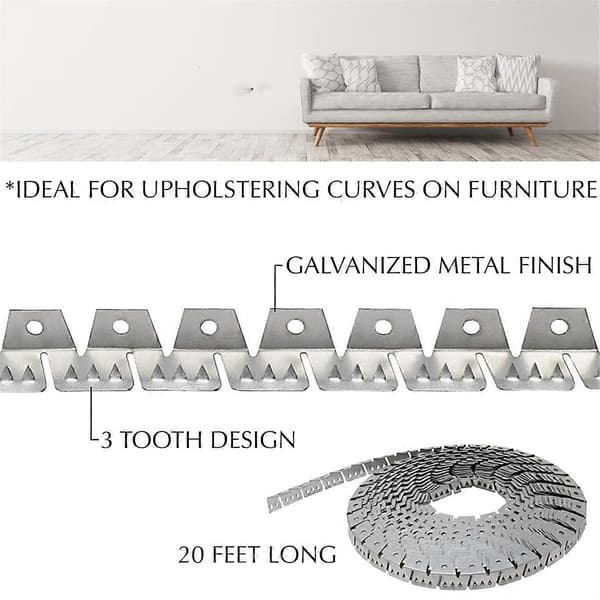 [LCS]Tack Strip Three Tooth Upholstery Curve Ease Grip for Furniture