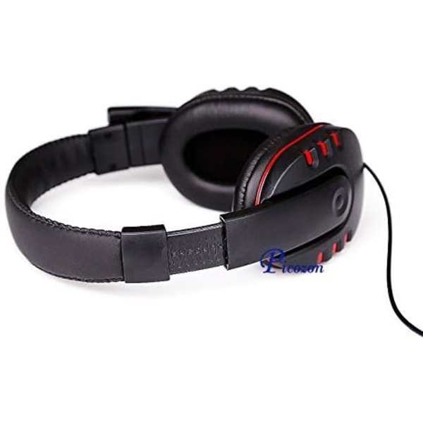Gaming headset med mikrofon for PS5, PS4, Nintendo Switch, Playstation 4, Playstation 5, Playstation Vita, Mac, Laptop, Nettbrett, Datamaskin