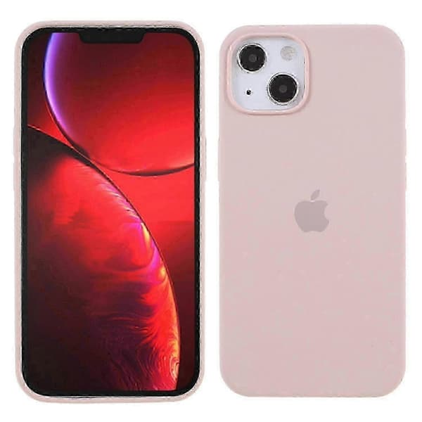 Silikontelefondeksel til iPhone 14 Silkeaktig berøring Solid fiberfôr Anti-fingeravtrykk Støtsikkert deksel -zy_gift Style E