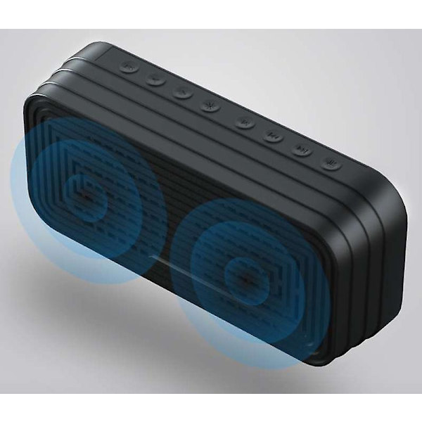 Klocka Väckarklocka Bord Digital LED Spegelskärm Väckarklocka Despertador Trådlös Bluetooth 5.0 Mp3 Hifi Högtalare Red