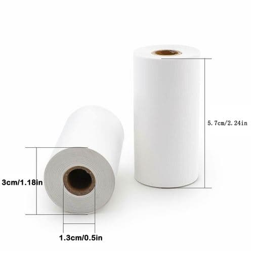 [LCS] Printerpapir til mini termisk printer 57 mm 6 stk. - Flerfarvet