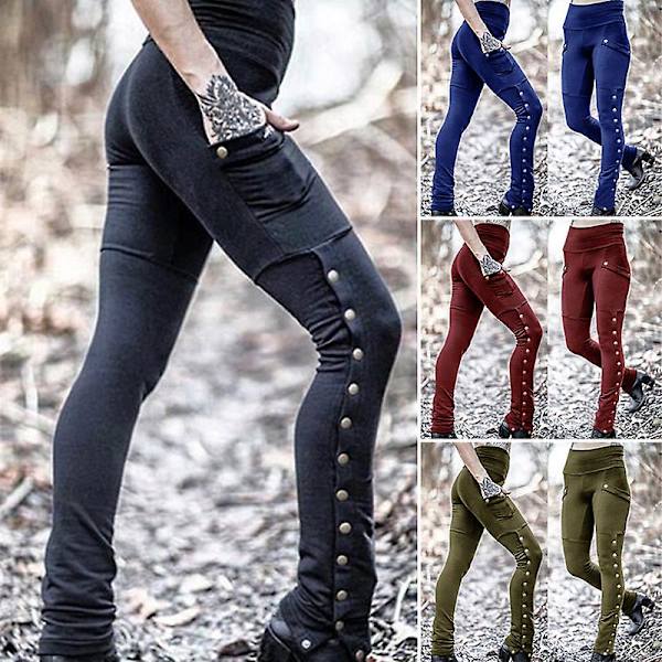Medeltida Renässans Sommar Dam Gotisk Steampunk Byxor Cosplay Kostymbyxor XL