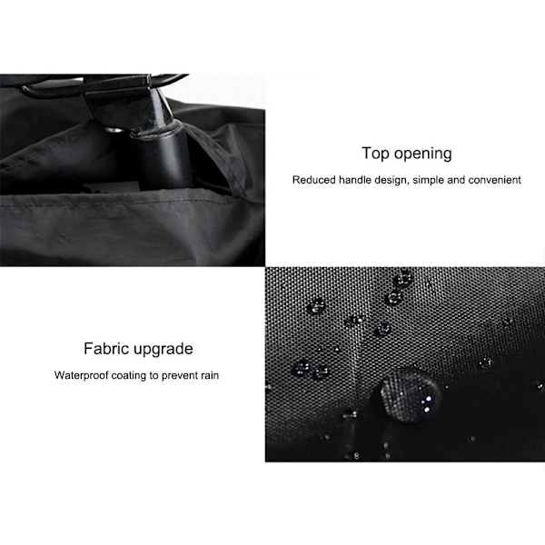 Foldbar Cykel Ultralet Opbevaringspose til Portabel Læsning sort 20-22cun black