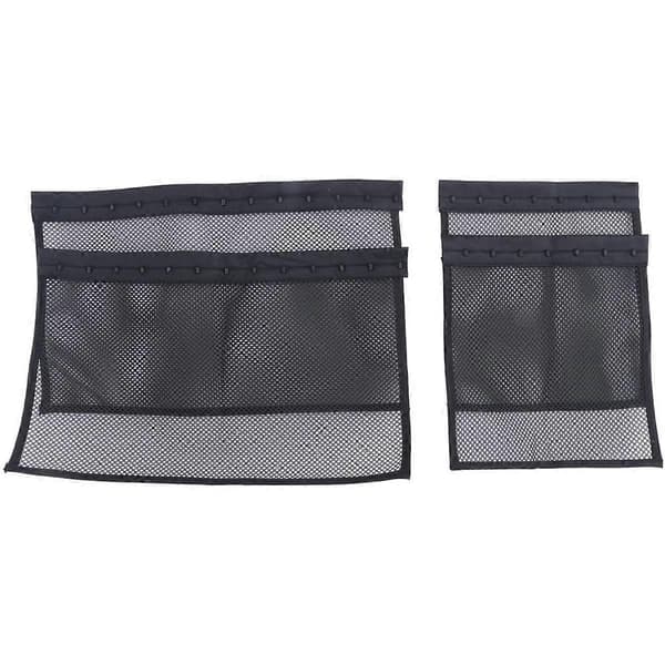 [LCS]4 STK Længde N Lock Hårstrækker, Krøllering, Krøllenetstrækker Mesh Wrap for at forhindre krympning Black