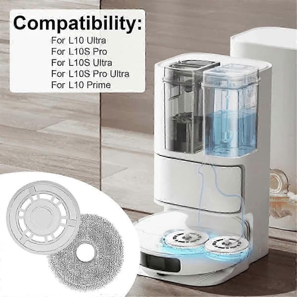 [LCS] Moppekludeplader til X20+, til L10s Pro Gen 2/ L10 Ultra/ L10s Pro/l10s Ultra/ L10 Prime/ X20 Pro