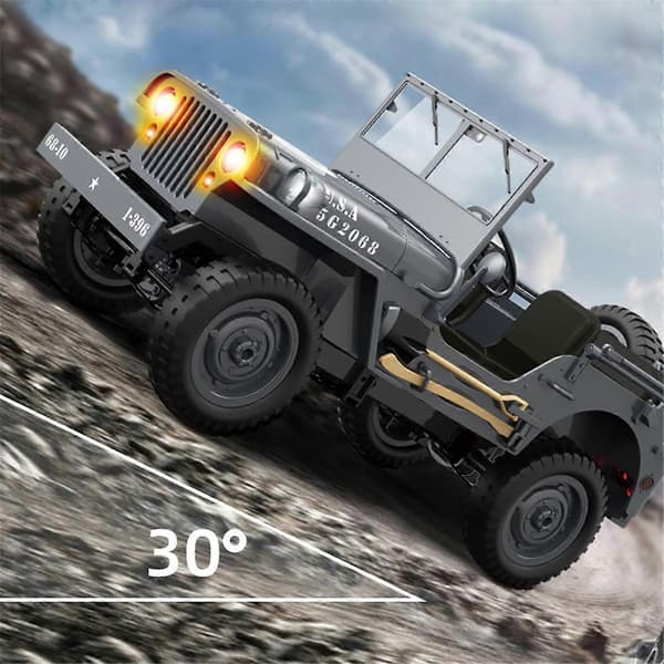 [LCS] 1/10 RC Auto 2.4G Rc Auto 1941 4WD RTR Maastoauto Kiipeily Grön