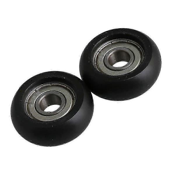 4 sæt 8x32x12mm Sort Kugleleje i Stål Guide Remhjul