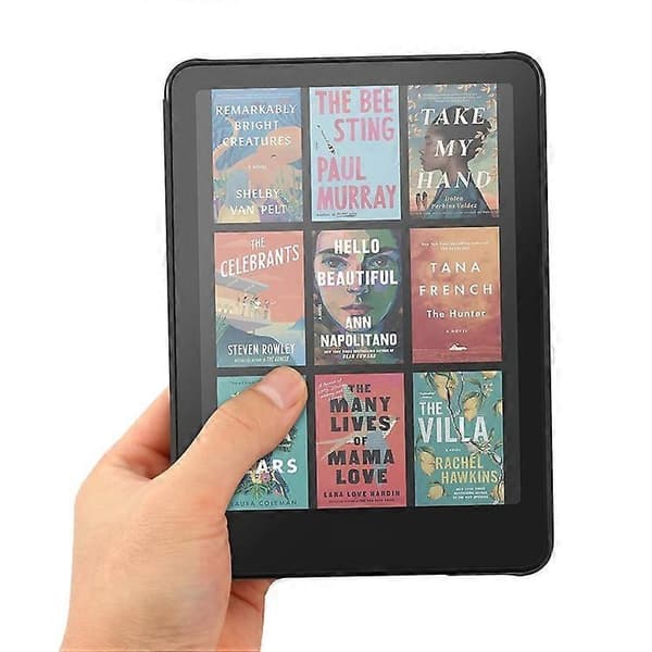 [LCS]Kompatibel med Kindle Paperwhite (2024) Etui PC + PU E-læser Cover Understøtter Auto Vågn/Dvale Blue