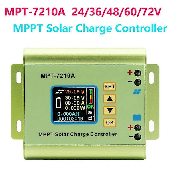 [LCS]MPT-7210A MPPT Solar Charge Controller 24V/36V/48V/60V/72V Solar Controller Battery Charger Panel Mounted