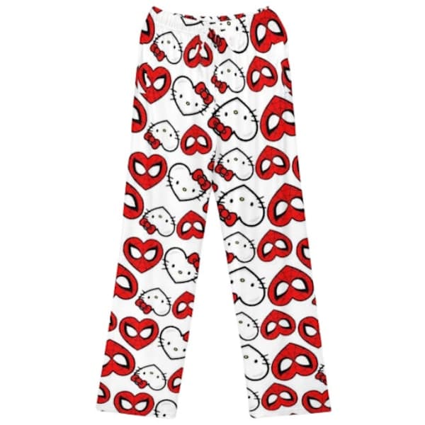 [LCS]Anime Pyjamasbyxor Heltäckande Tryck Sovbyxor FÄRG 3 L
