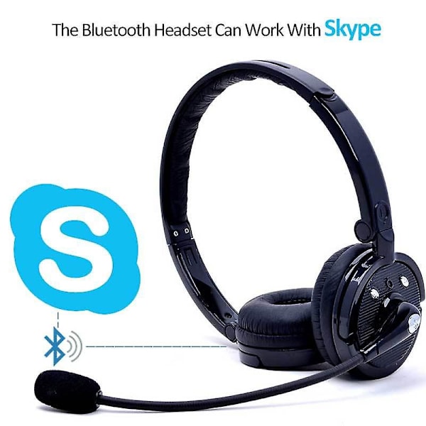 Ammattikäyttöön tarkoitettu lähetyskuuloke HD-puomimikrofonilla Bluetooth Softphone langaton kuuloke mikrofonilla ja melunvaimennuksella