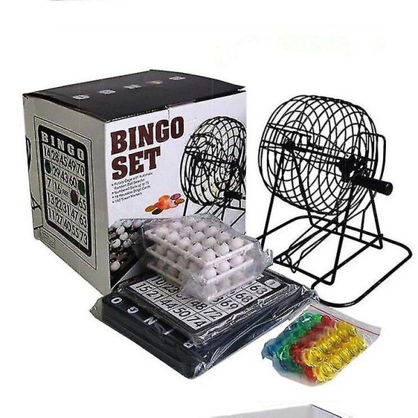 20*20cm Bingo Spelkonsol Bingo Lotteri Spel Bröllop Årsmöte Lotteri Maskin Fest Underhållningsleksaker