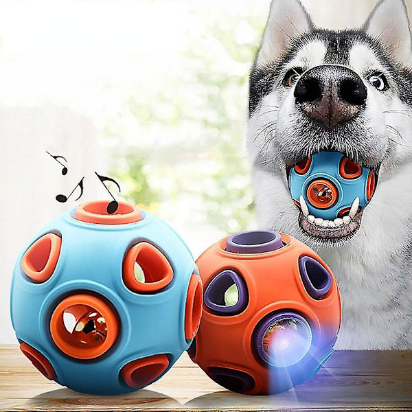 Hundleksak Rolig Interaktiv Boll Tuggleksak för Hund L