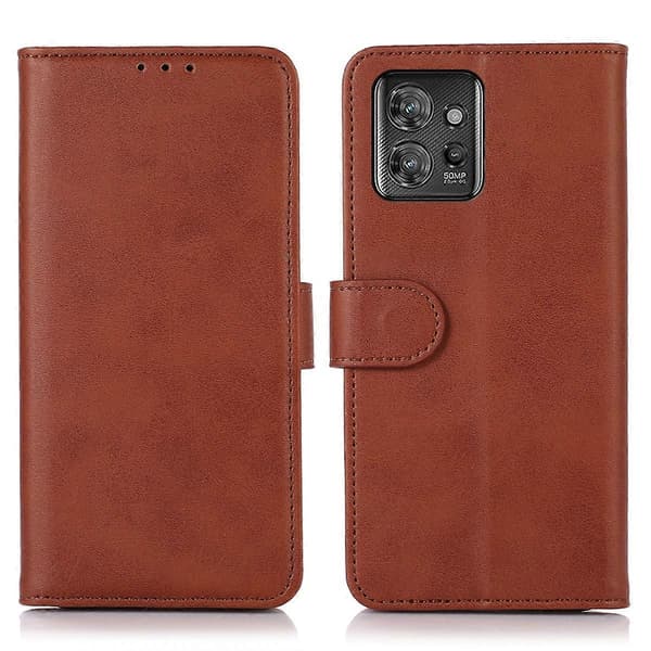 [LCS] For Motorola ThinkPhone 5G telefondeksel i kuskinntekstur Brown