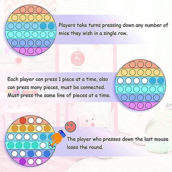 [LCS]Big Fidget Pack Sensorisk Fidget Leketøy Sett Pop Bubble Stress Relief Leker Pop Angst Rør Kompatibel med Barn B