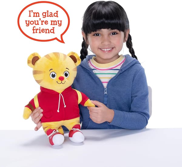 [LCS] Pehmolelu Daniel Tiger Takaisin kouluun -pehmolelu Tigeyn ja repun kanssa