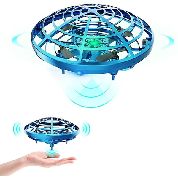 Handmanövrerad Mini Drone Ufo Flying Ball Toy blue