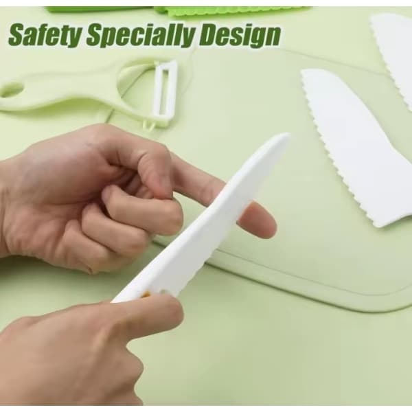 [LCS] Children's Baking Kitchen Knife Kitchen Set Children's Kitchen Utensils 6 Pieces Multicolored