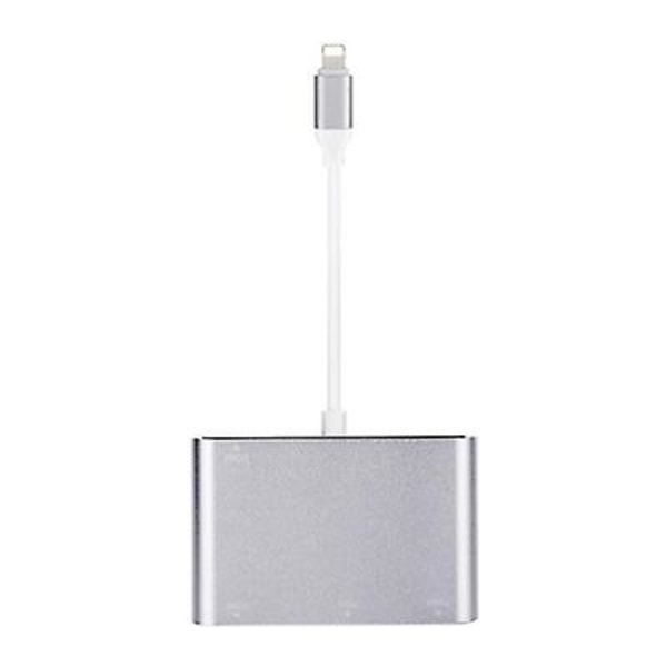 Lightning till HDMI VGA Digital AV TV Adapterkabel 1080P HDTV Ljudhub Kompatibel med iPhon