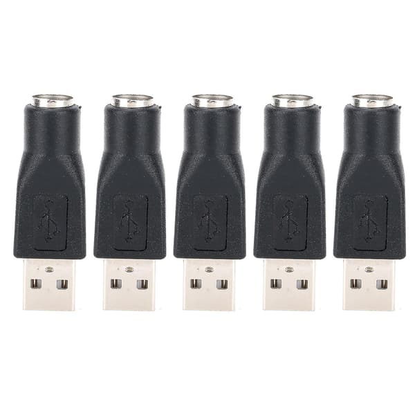 5 STK USB Han til PS/2 Hun Adapter Konverter til Tastatur Mus med PS/2 Interface