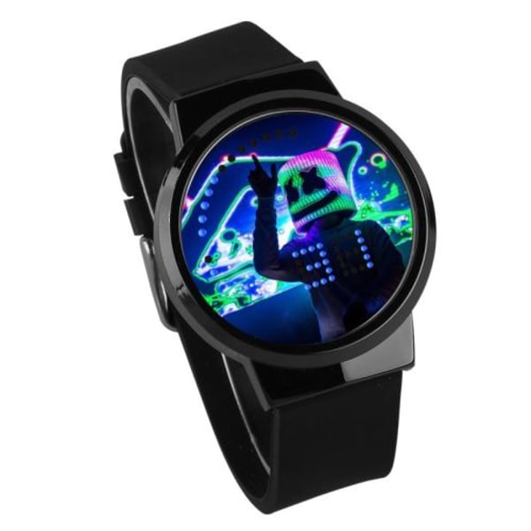 Vandtæt lysende LED digital touch ur - Marshmello # 5