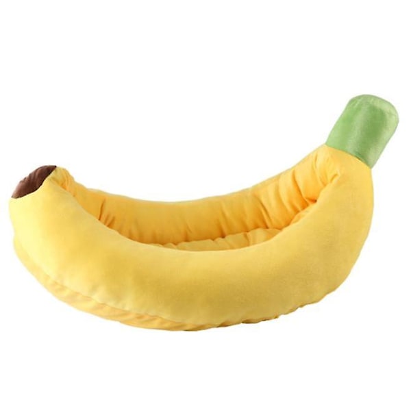 Hundeseng Katteseng Kæledyrsseng Komfortabel Og Vaskbar I Bananform S