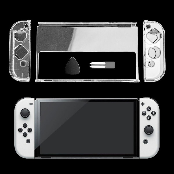 Skal för Nintendo Switch OLED-fodral Joy Con speltillbehör kit skyddande hölje Joycon-skal Nintedo-skydd