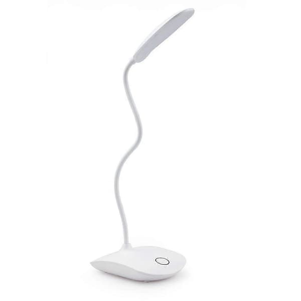 LED bordlampe vridbar, dimbar, batteridrevet Hvit