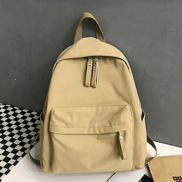 Ny skolväska ryggsäck canvas dam ryggsäck stöldskydd axelväska för tonårsflickor skolryggsäck Yellow