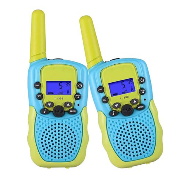 T-388 22 Kanal Walkie Talkie LCD-Display med Ficklampa För