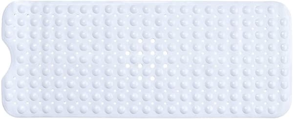 [LCS] Halkfri badmatta 100x40cm Extra lång badmatta White