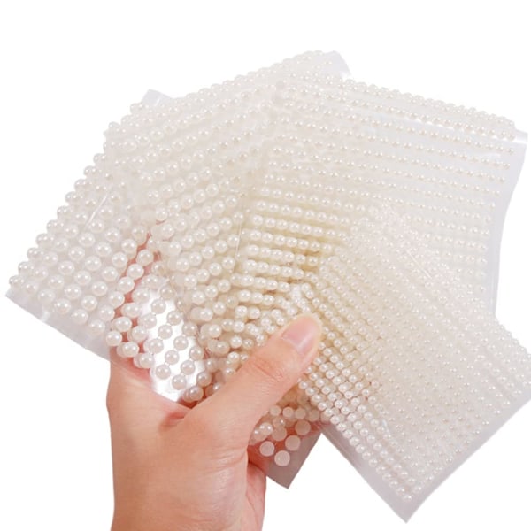 Pärlsmink rhinestone-sticker är applicerbar på ögon, ansikte och