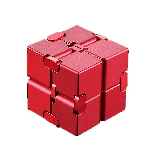 Stress Relief Infinity Cube Bærbar Dekompresjonsleke red