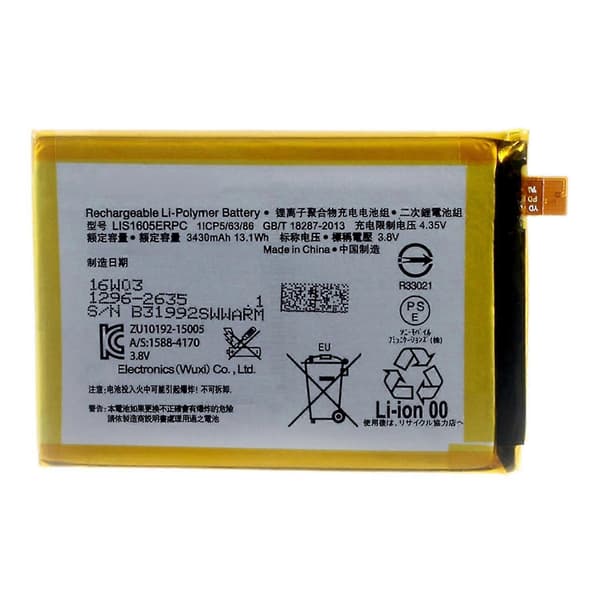 [LCS] For Sony Xperia Z5 Premium Dual E6883, E6833 3.80V 3430mAh Li-polymer batteri erstatning