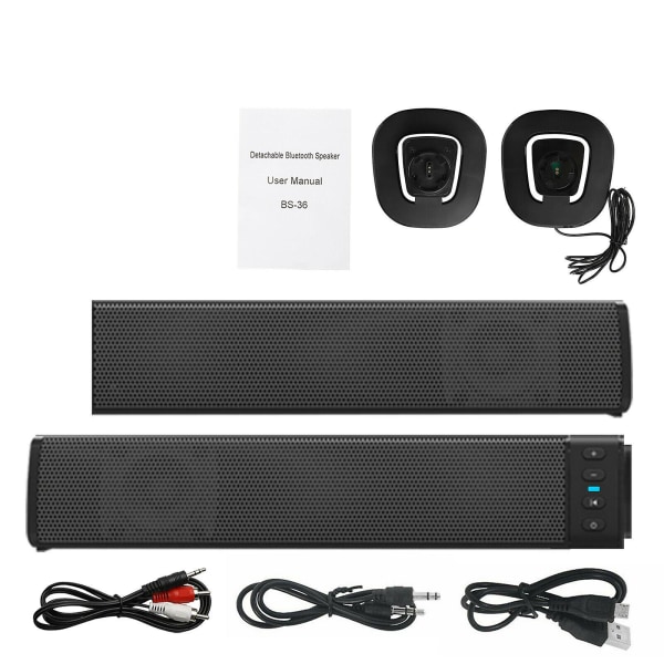 Bluetooth Soundbar Tv Hemmahögtalarsystem Trådlös subwoofer 3d surroundljud