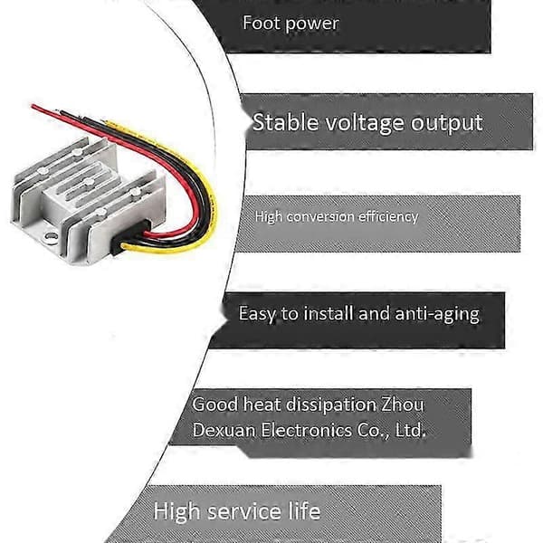 [LCS]48V til 24V 20A DC-DC omformer strømforsyning spenningstransformator As shown