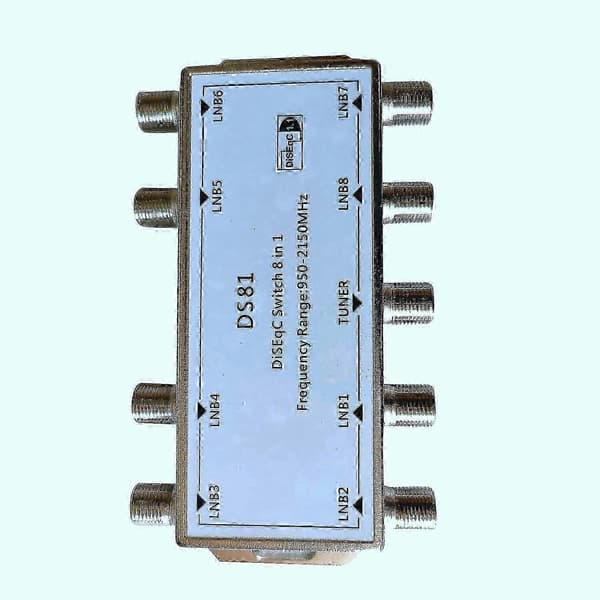 DS81 Satellitsignal DiSEqC-omkopplare LNB-mottagare Multiswitch bs