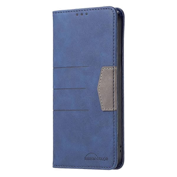 [LCS] För Infinix Zero X / X Pro Magnetiskt skarvande läderfodral för telefon Blue