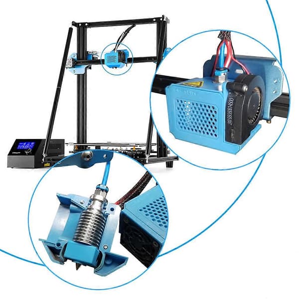 24V 3D-printerdele Hot End Kit CR-10V2/CR-10 V3 Hotend Dyse Kit Ekstruderede Kits til CR-10 V2/V3 3D-printer